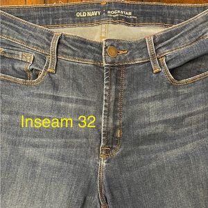 Old Navy Rock Star Skinny Slim Jeans 8 TALL